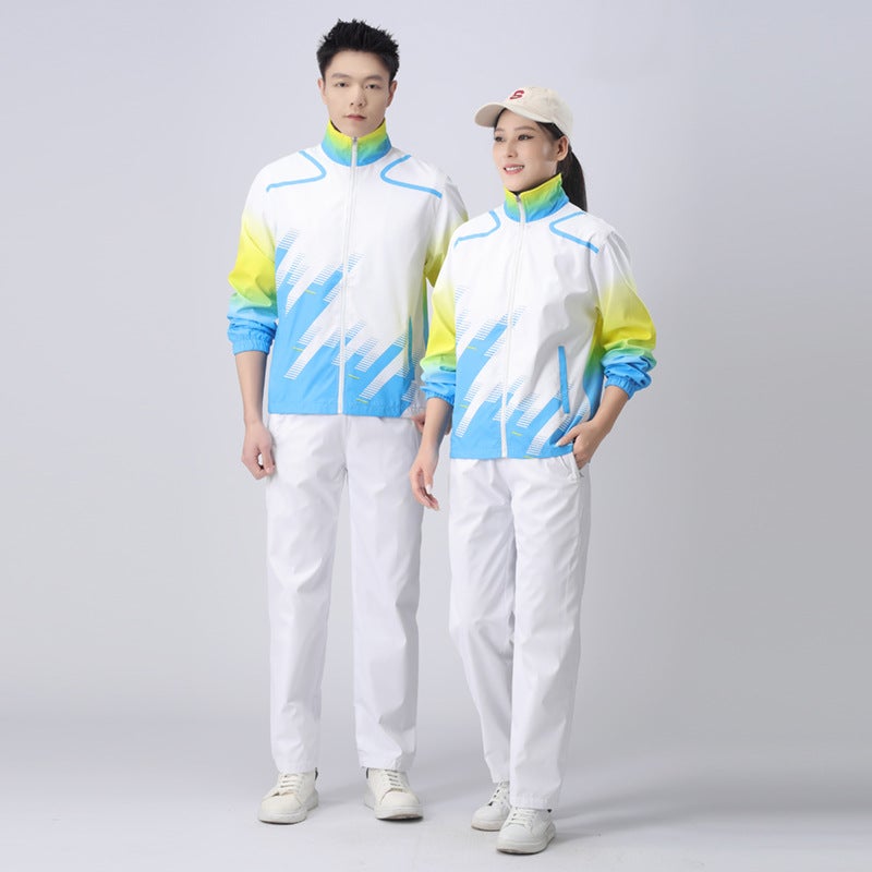 Sportswear Suit Appearance Clothing Sports Running Martial Arts Coach Short-Sleeved Group Clothing Youth Volunteers Three-Piece Suit - Image 5